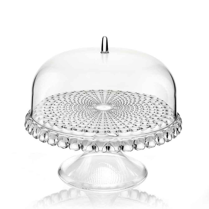 Tiffany series-36CM cake pan with lid-original color box - Plates & Trays - Plastic Transparent