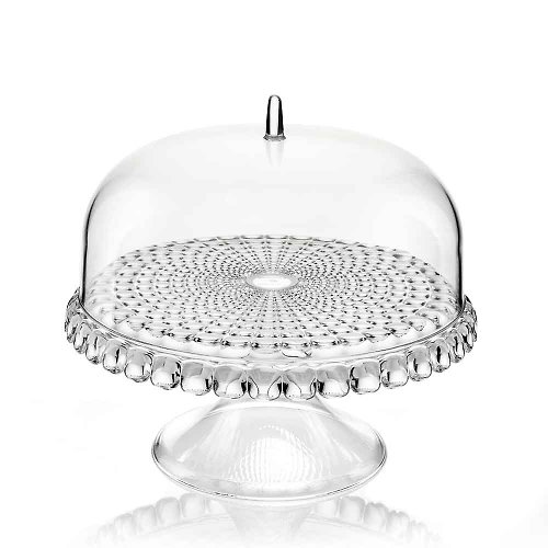 義大利 Guzzini Tiffany系列-36CM含蓋蛋糕盤-原廠彩盒