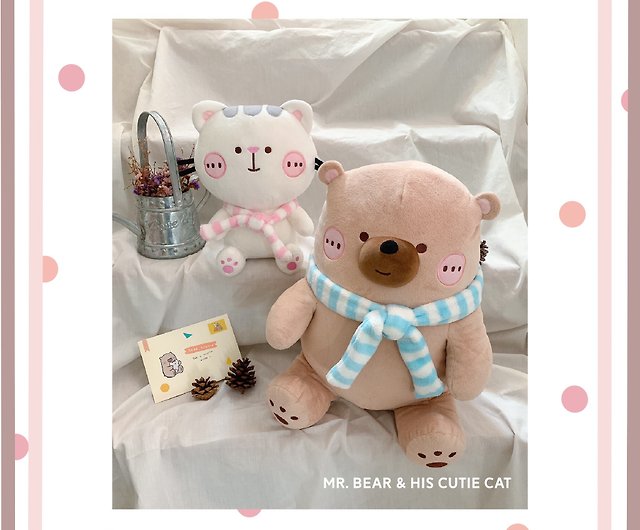 Mr. Bear and his cutie cat Plush - Shop smaisiam Other - Pinkoi