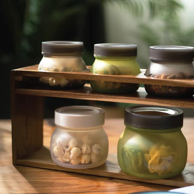 [Foldable] Flexible Fresh Storage Jar | American DeliOne Flex'n Jar Medium (2 pieces) - กล่องข้าว - ซิลิคอน สีดำ