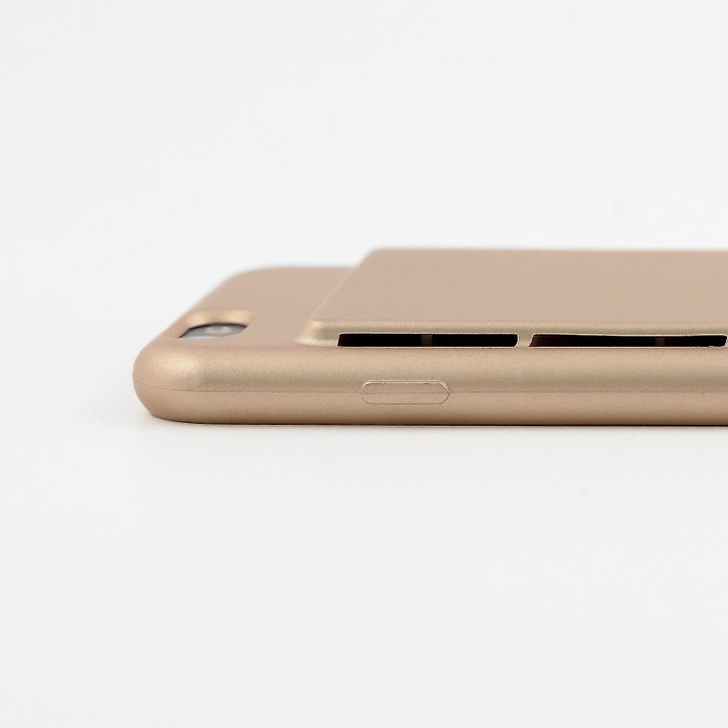 iPhone6​​,6s用デュアルスピーカーフォンケース - ゴールデン - スマホケース - プラスチック ゴールド