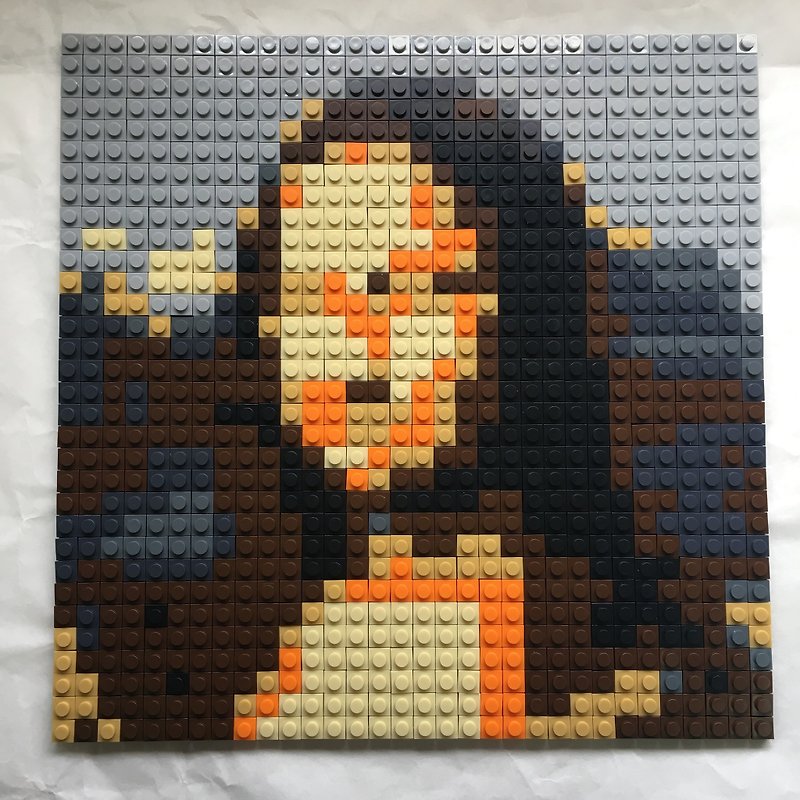 Mona Lisa Famous painting brick puzzle boxset Size 26x26 cm - อื่นๆ - พลาสติก 