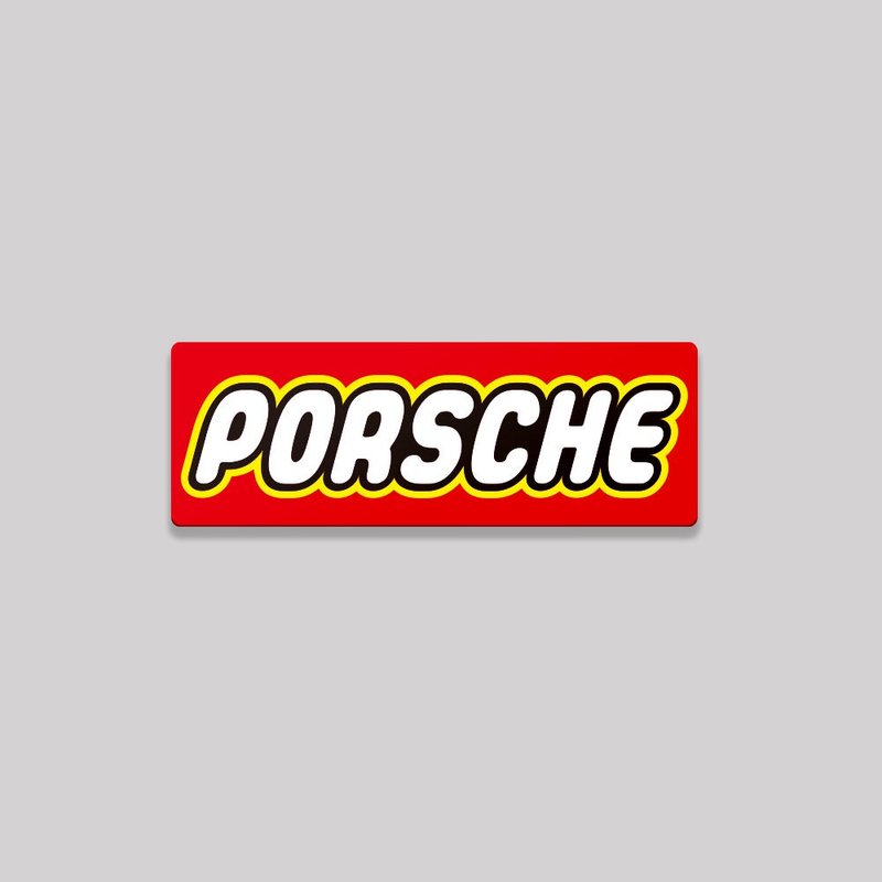 PORSCHE/TOY/aluminum plaque SunBrotherSun Brothers - Stickers - Aluminum Alloy 