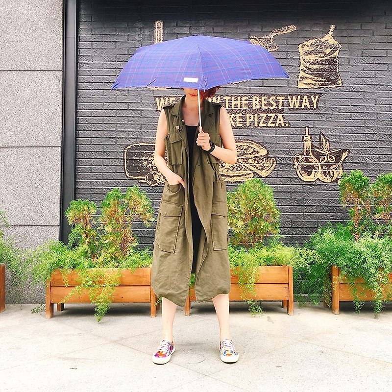 [Taiwan] Rain's talk creative gentleman anti-UV fold umbrella - Umbrellas & Rain Gear - Waterproof Material Multicolor