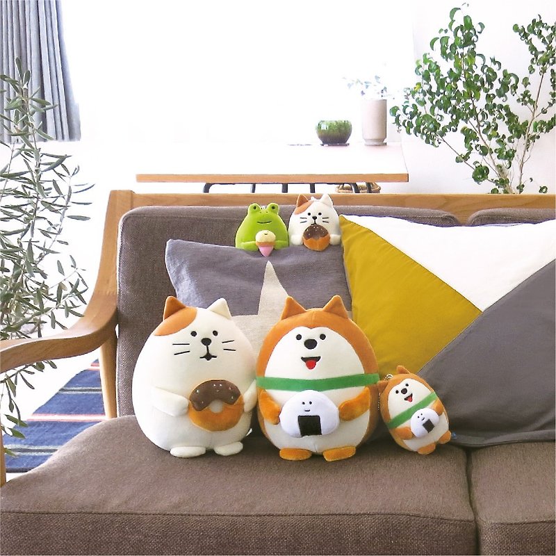 DECOLE Concombre Stuffed Toy - Pillows & Cushions - Cotton & Hemp Multicolor