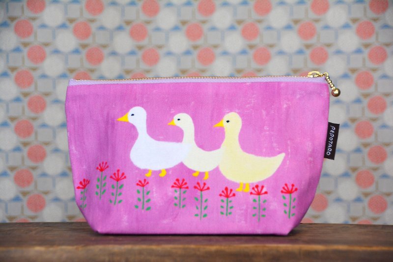 Pouch L Duck with gusset - Toiletry Bags & Pouches - Cotton & Hemp Purple