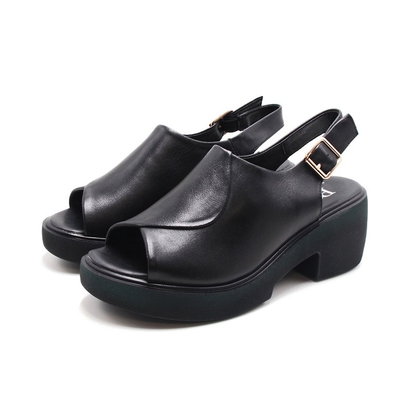 PQ (Women) Zhenghan Yukou Leather Sandals Women&#39;s Shoes - Black (Also Beige)
