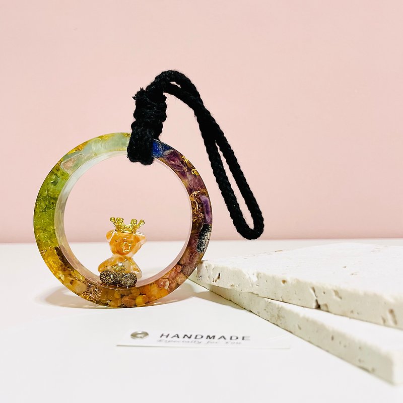 Aogang car interior decoration/Aogang energy tower/pyramid/good luck and wealth/crystal healing/Eye of Horus/ - Charms - Semi-Precious Stones Multicolor
