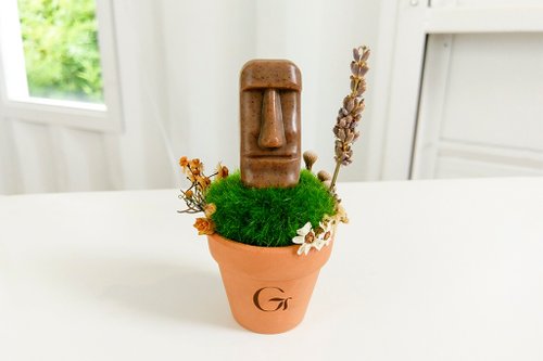 GREEN CONUT - Moai Soap Pot - Stress Relief product