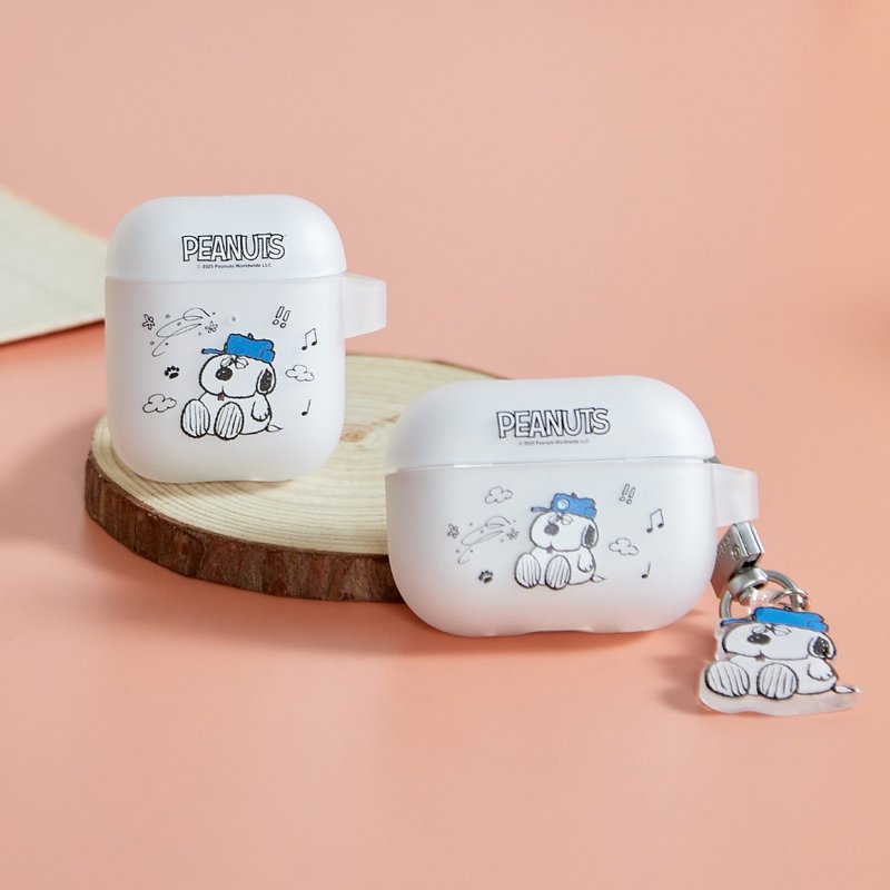 SNOOPY史努比煩惱歐拉夫強悍防摔AirPods保護套(附吊飾) - AirPods/耳機保護套 - 塑膠 多色