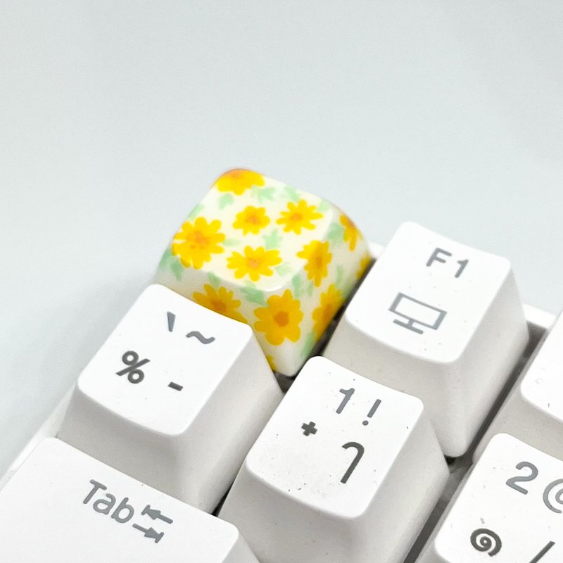 XDA keycap Yellow Daisy - 電腦配件 - 塑膠 白色
