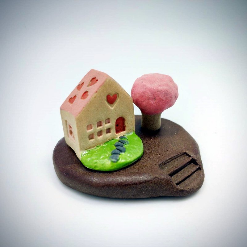 セラミックの小さな家セラミックの小さな家 - アロマ・線香 - 陶器 多色