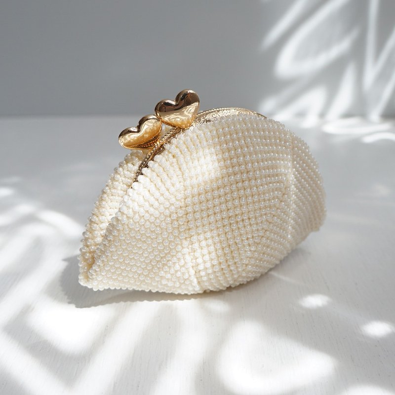 Ba-ba handmade Seedbeads crochet coinpurse No.1546 - Toiletry Bags & Pouches - Other Materials White