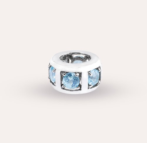 安的珠寶 AND Jewel AND 磷灰石 藍色 圓形 4mm 墜子 和諧系列 Hover d 天然寶石 安的