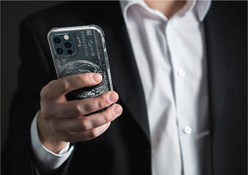 ABSOLUTE LINKASEAIR 防摔抗菌蝕刻玻璃殼 iPhone12 Pro Max 6.7吋 美金