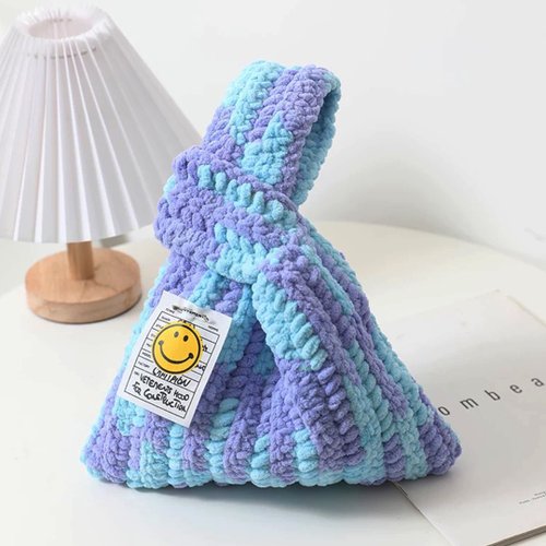 ChillFuzz | 手工簇絨地毯和小物 日系手腕包DIY手工編織包包鉤針編織材料包手織生日禮物