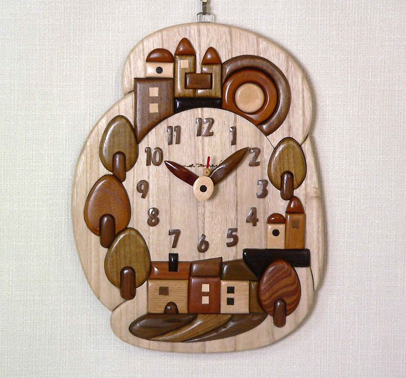 Clock　South France Provence - Clocks - Wood White