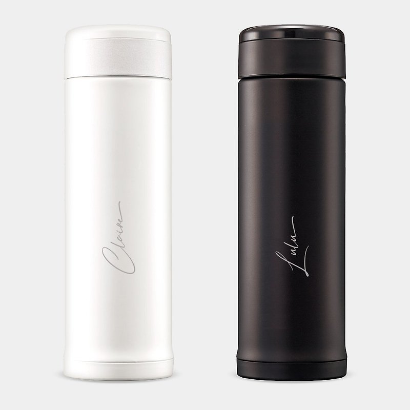 [Laser Engraving] [Customized Gift] English Name Zojirushi Stainless Steel Thermos Cup Thermos Bottle 052 - กระบอกน้ำร้อน - สแตนเลส สีดำ