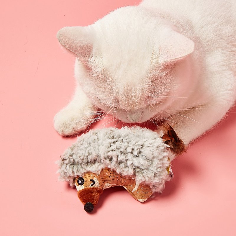 【貓玩具】Petsville派思維 木皮絨絨雀鳥刺蝟(4款) - 玩具 - 貓/狗玩具 - 聚酯纖維 多色