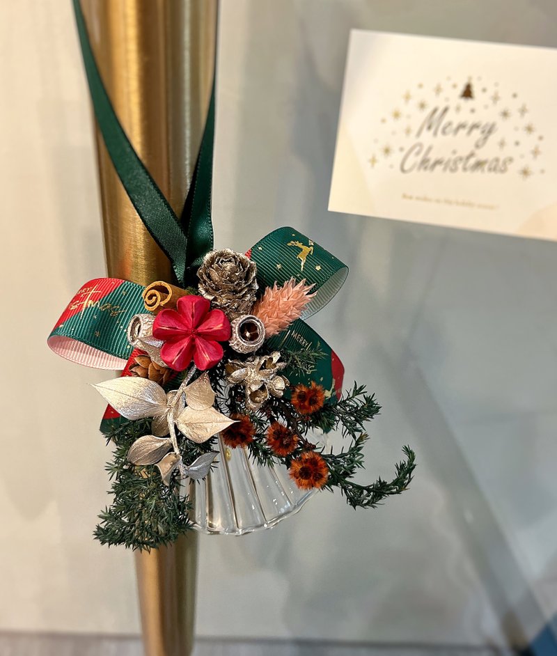 [Christmas Gift] Christmas Bell Ritual Hanging Bell - Dried Flowers & Bouquets - Plants & Flowers Multicolor