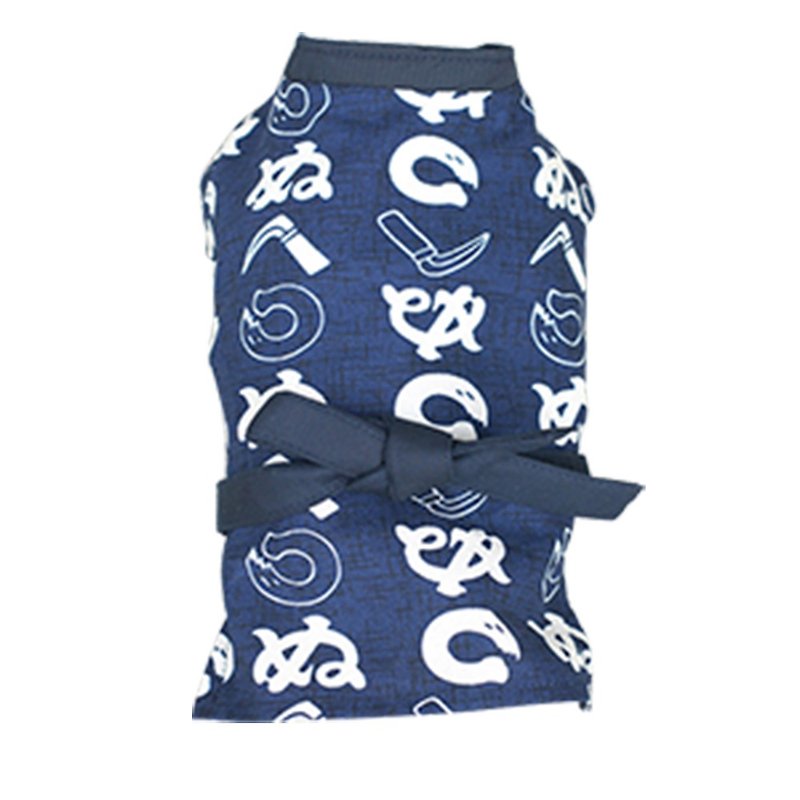 Pet clothes dog clothes big dog big blue blue kimono 2XL - Clothing & Accessories - Cotton & Hemp 