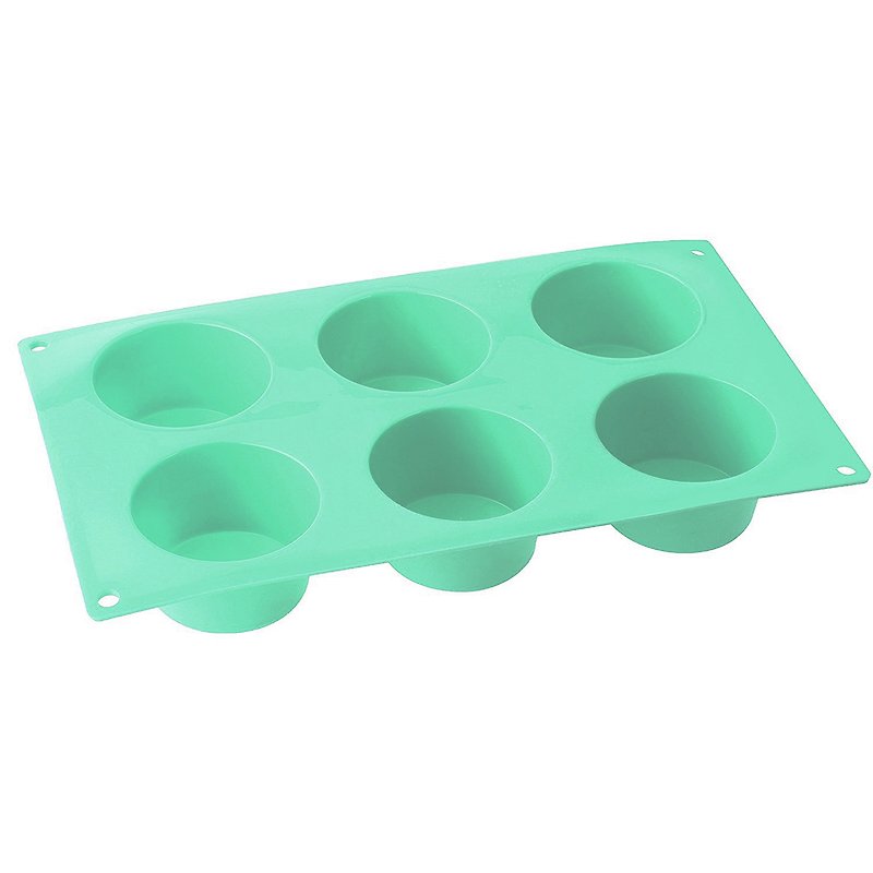 Dr. Cook Silicone Round Muffin Baking Molds Pan Mint Green