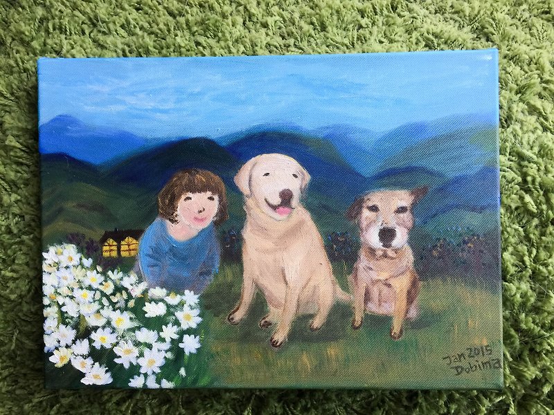 Picture frame: [] custom pet paintings - Other - Paper Multicolor