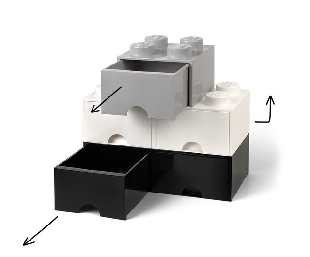 White lego best sale storage box