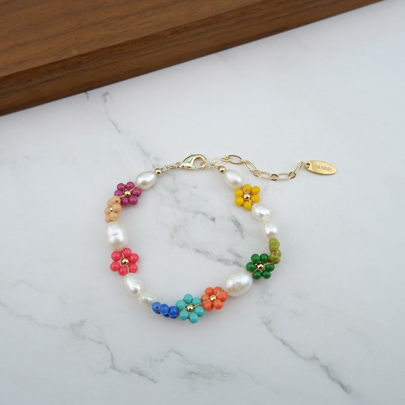 Freshwater Pearl Bracelet - Bracelets - Pearl Multicolor