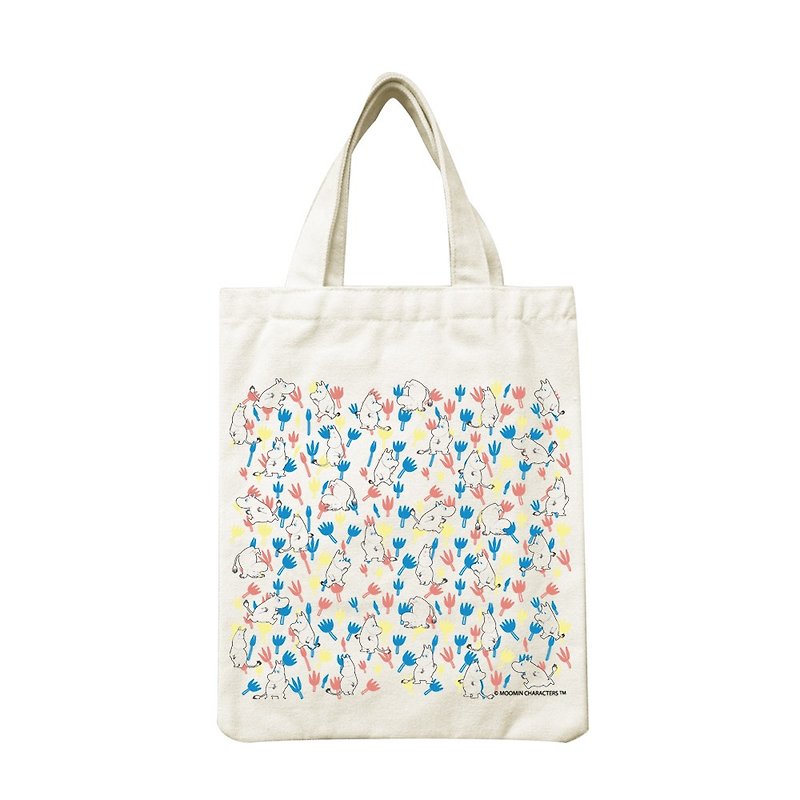 Moomin 噜噜 米 Authorization-Handbag Canvas [Moomin Elf] - Handbags & Totes - Cotton & Hemp Blue