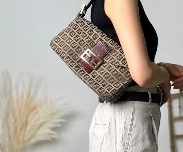 日本直送 名牌中古包 】FENDI フェンディ ズッキーノ