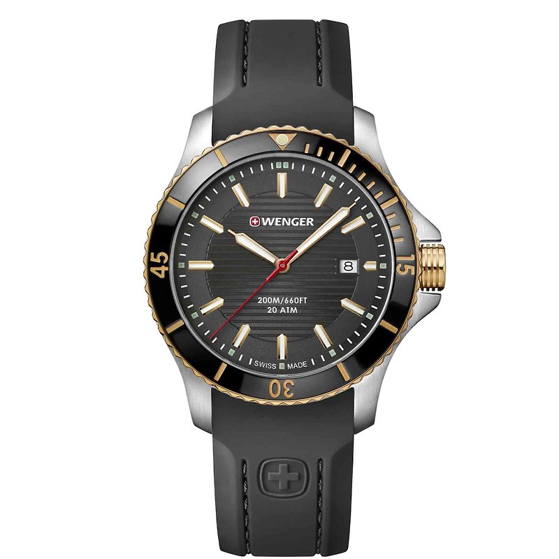 Wenger Seaforce系列-潛水腕錶 - 男錶/中性錶 - 不鏽鋼 銀色