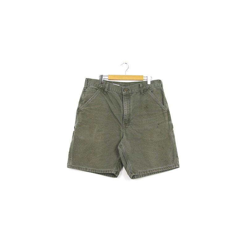 グリーンに戻る:: Carhartt Grey Shorts / Vintage pants - パンツ メンズ - コットン・麻 