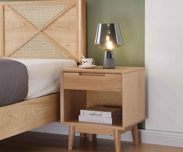 Westgreen Nordic Modern Solid Wood, Side Table Cabinet Wood
