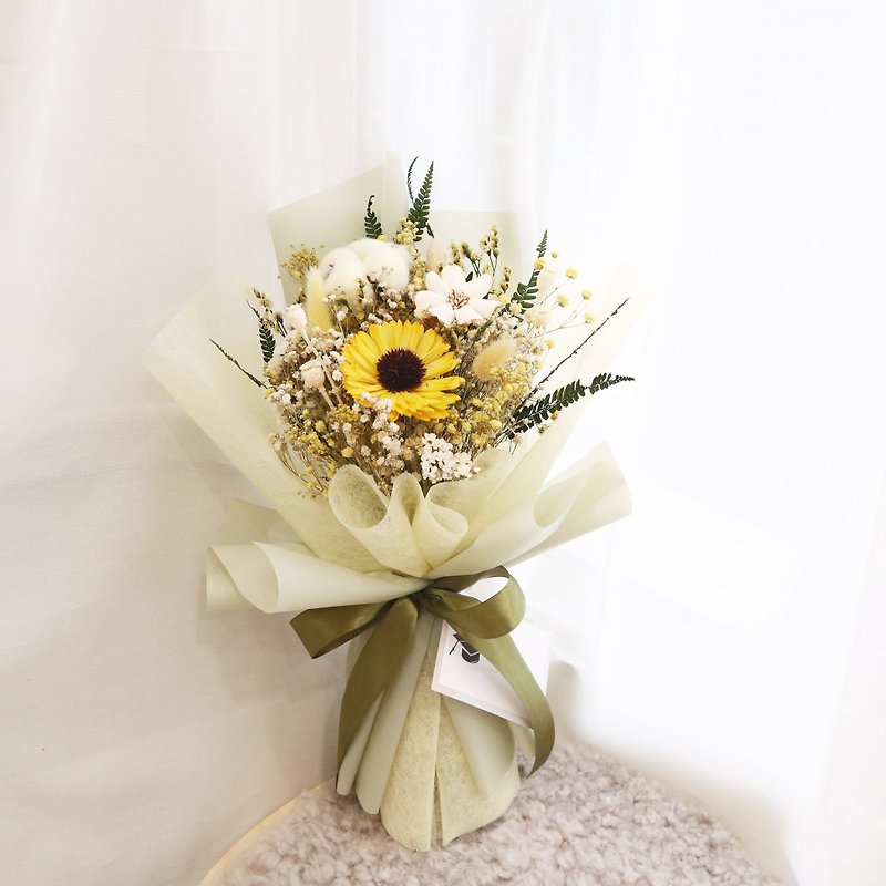 Graduation Bouquet \ For Youth Diffuser Sunflower Medium bouquet is just right - ช่อดอกไม้แห้ง - พืช/ดอกไม้ 