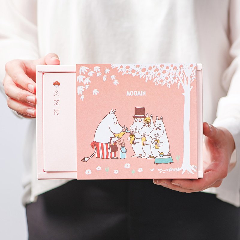 【生日禮物】MOOMIN姆明 無咖啡因花草茶10入禮盒 (自由搭配) - 茶葉/茶包/水果茶 - 植物．花 粉紅色