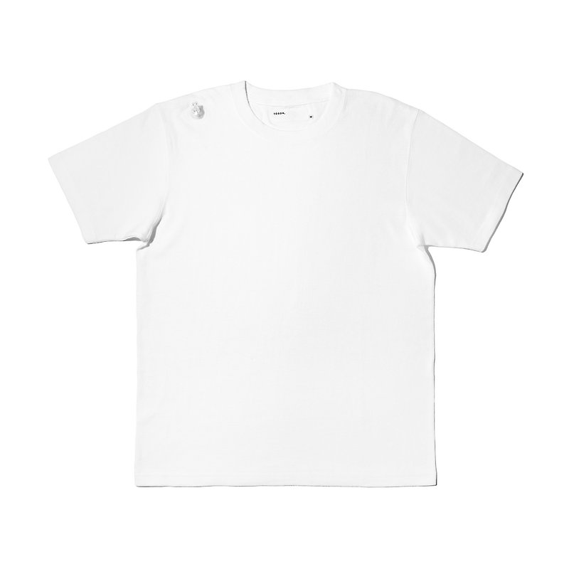 Inflatable T-shirt - เสื้อยืดผู้ชาย - ผ้าฝ้าย/ผ้าลินิน ขาว
