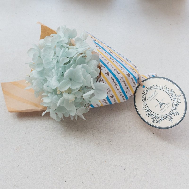 Kinki handmade French elegant flower pot No. 1 Disney Blue hydrangea small bouquet gift