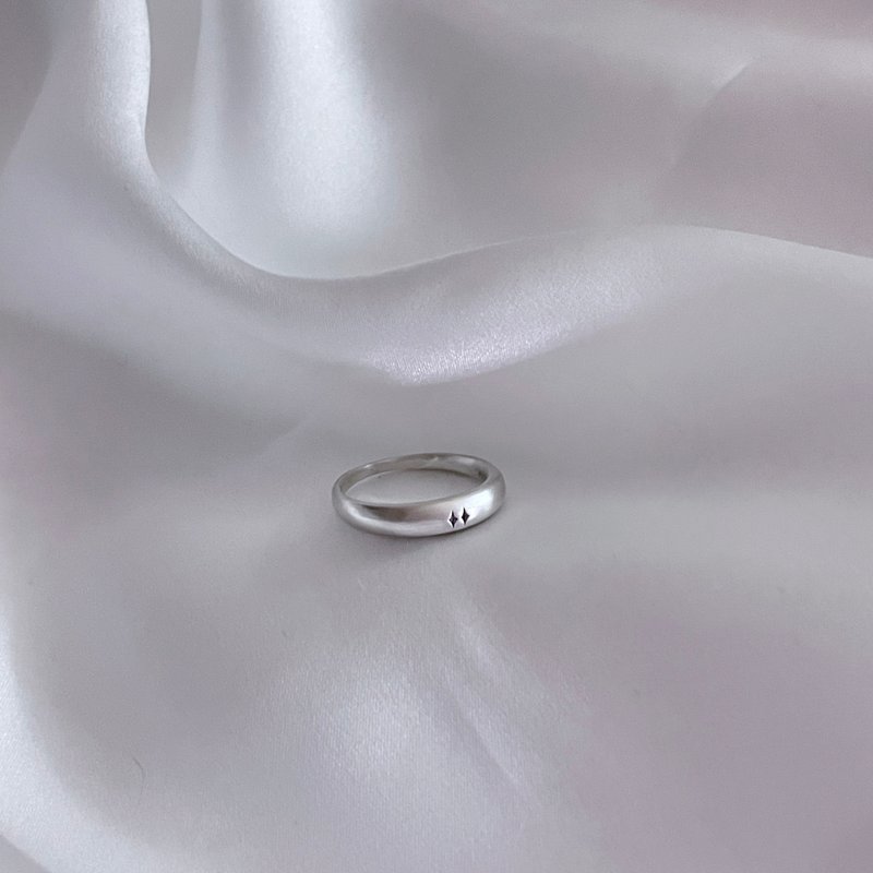 Double stars Ring - 戒指 - 純銀 銀色