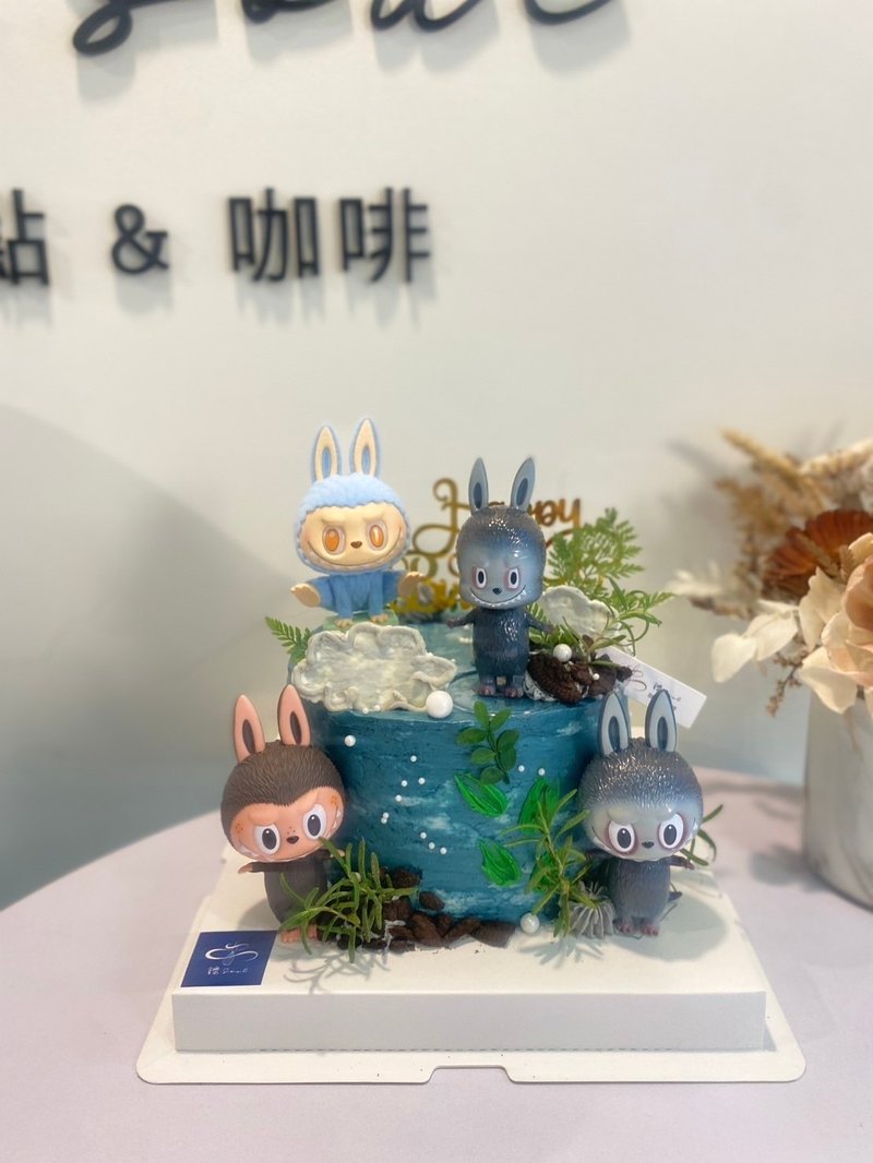神秘的拉布布 不包含公仔 立體蛋糕 客製化 鑠甜點 6吋蛋糕 蛋糕 - 蛋糕/甜點 - 其他材質 
