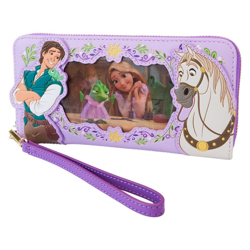 LOUNGEFLY-Disney Princess Rapunzel Classic Long Clip Rapunzel - กระเป๋าสตางค์ - หนังเทียม สีม่วง