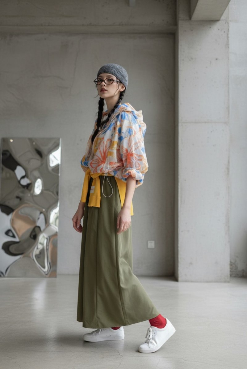 2025fw 彩花風褸外套 - 女大衣/外套 - 其他材質 