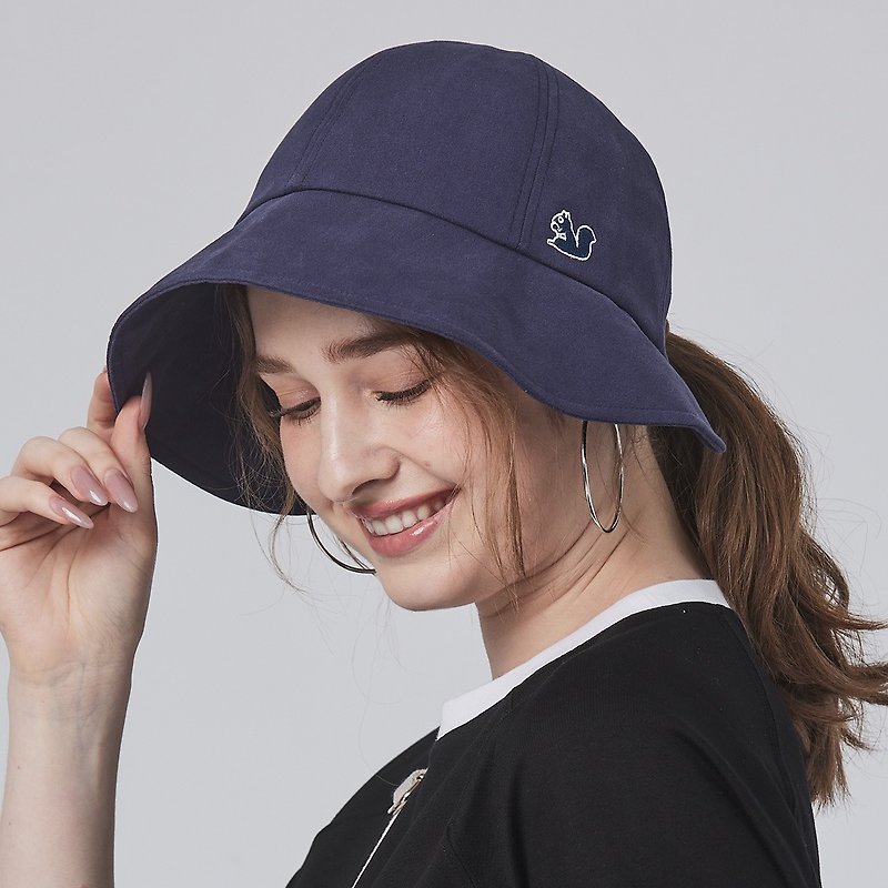 CHOOP Anti-splash and anti-UV Japanese sun visor - navy blue - Hats & Caps - Cotton & Hemp 