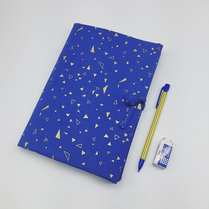 【Small universe blue gold like - Notebooks & Journals - Cotton & Hemp Blue