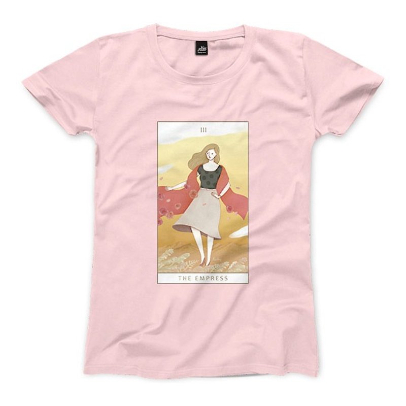 III | The Empress - Pink - Women's T-Shirt - เสื้อยืดผู้หญิง - ผ้าฝ้าย/ผ้าลินิน 