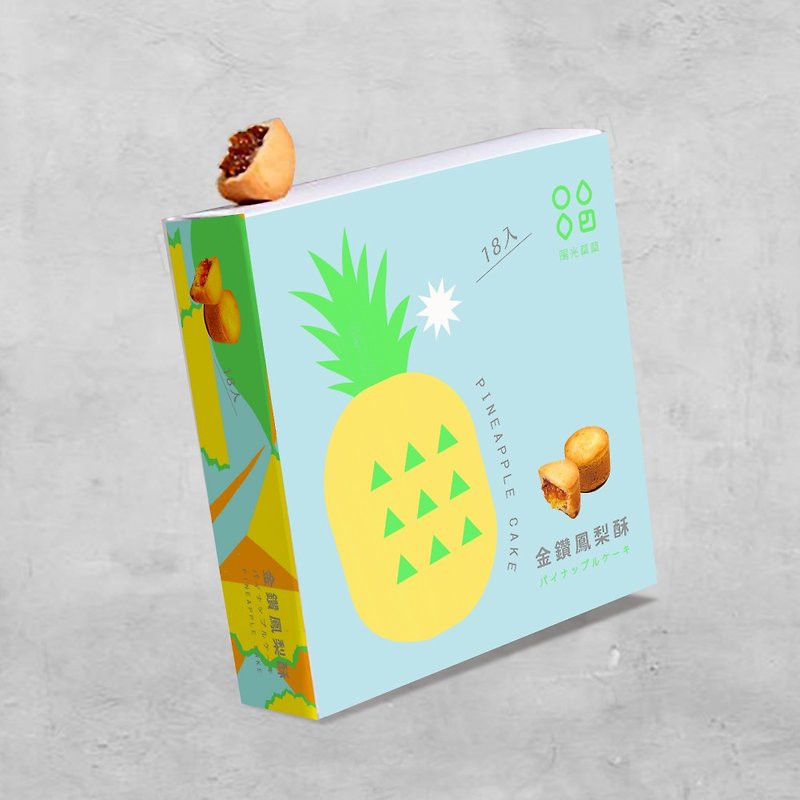 【Sunnygogo】 Taiwan Pineapple Cake(18pcs) - Cake & Desserts - Other Materials 