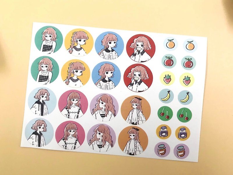 Molded stickers replica girls special color - สติกเกอร์ - กระดาษ 