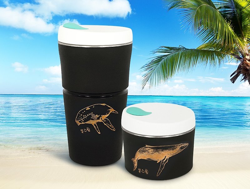 【dr.Si Public Welfare Haian Cup-Tour】 Silicone Cup Folding Cup Environmental Cup - แก้ว - ซิลิคอน สีดำ