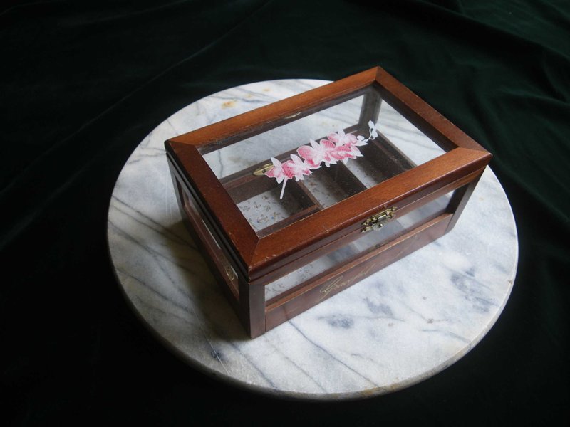 [OLD-TIME] Early Taiwan-made five-sided glossy jewelry box - กล่องเก็บของ - วัสดุอื่นๆ หลากหลายสี