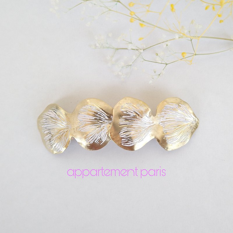 4 petals Valletta - Hair Accessories - Copper & Brass Gold